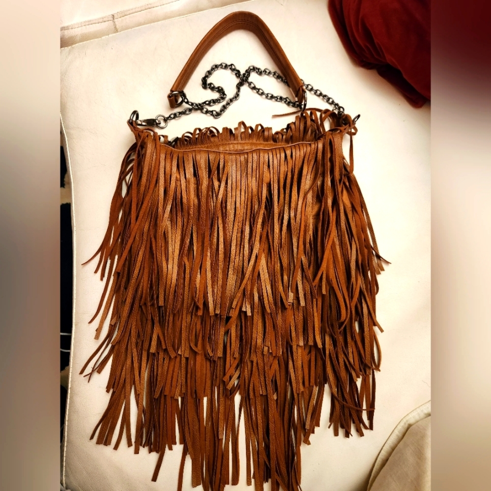 Charmin Charlie Brown Fringe Shoulder Bag